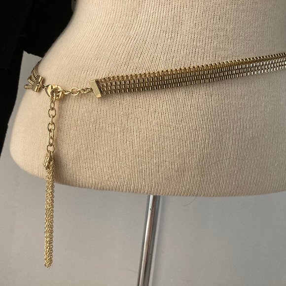 EUC Beautiful GOLD Multi-Stranded Chain waist or hip belt - Picture 5 of 5